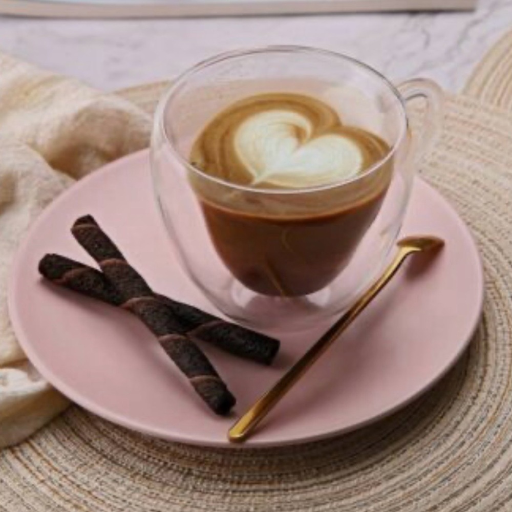 Godinger Artisan Roast Heart Glass Mugs - Picture 3 of 7
